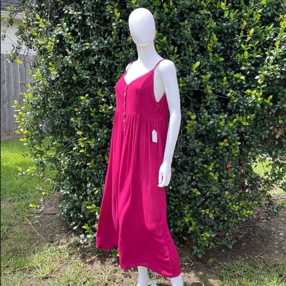 💋NWT KORI Button Down Crop Oversized Jumpsuit - Picture 8 of 13